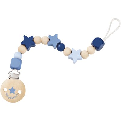 Attache-tétine étoiles bleu SELECTA