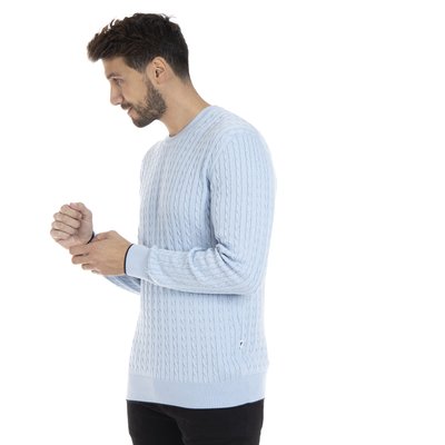 Pull col rond  en coton LEO GENTLEMAN FARMER