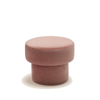 Pouf en velours lumineux POPPIE MADURA