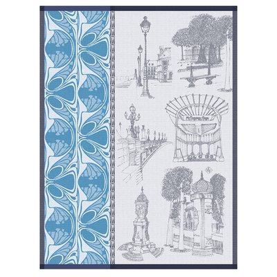 Torchon en Coton, CARNET DE PARIS LE JACQUARD FRANCAIS