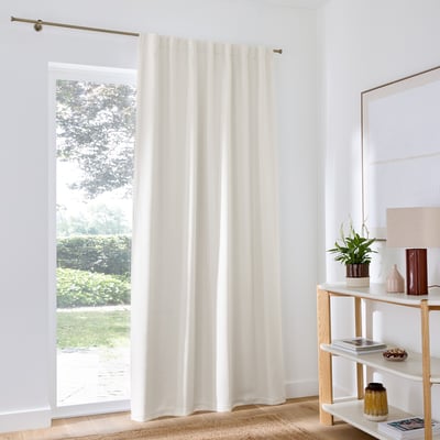 Montego Woven Effect Hidden Tab Top Blackout Curtain LA REDOUTE INTERIEURS