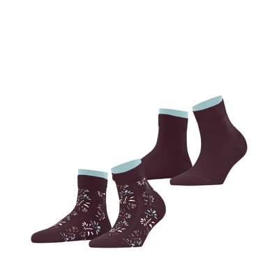 Chaussettes courtes Soft Blooms 2-Pack Opaque ESPRIT