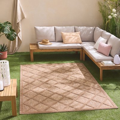 Tapis interieur exterieur à motif losange SANTORINI NAZAR RUGS