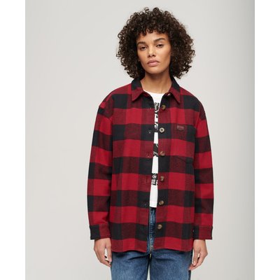 Surchemise femme carreaux rouge La Redoute