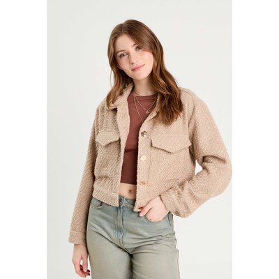 Veste tweed boutonnée CACHE CACHE