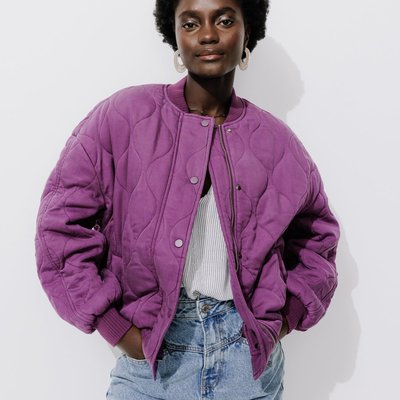 Veste en jean violet online