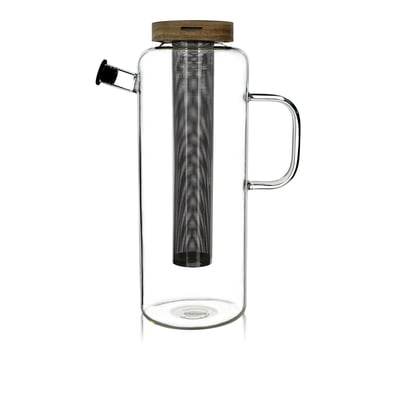 Carafe infuseur en verre 1,5L, GUSTAVE OGO LIVING