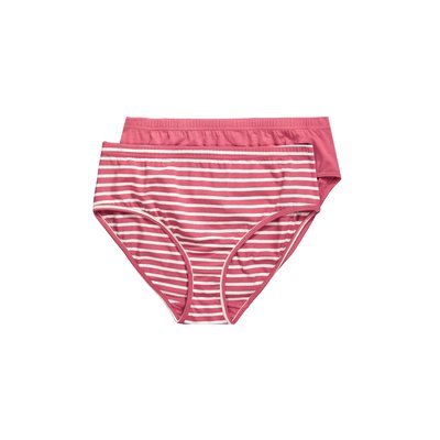 Culottes, lot de 2, rayé/uni ULLA POPKEN