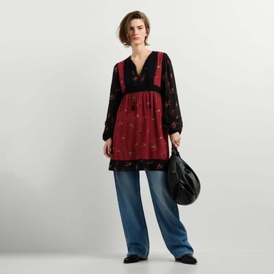 Robe Courte À Imprimé Floral PEPE JEANS