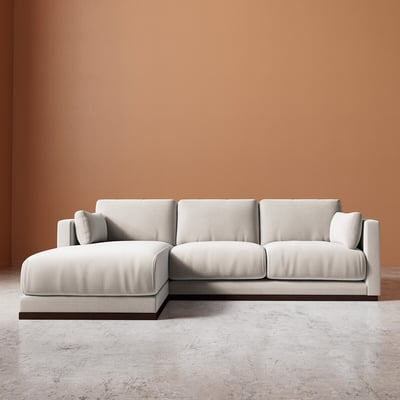 Alesund Crushed Velvet Corner Chaise Sofa SWOON