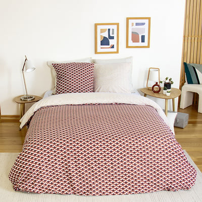 Parure de lit - housse de couette avec taies en microfibre EDEN