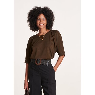 T-shirt oversize manches 3/4 col rond LA FEE MARABOUTEE