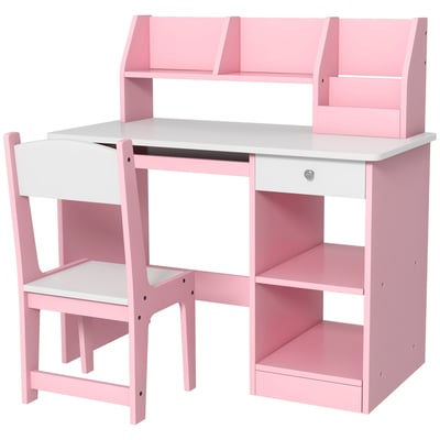 Bureau d'étude pour enfants avec chaise MDF ZONEKIZ