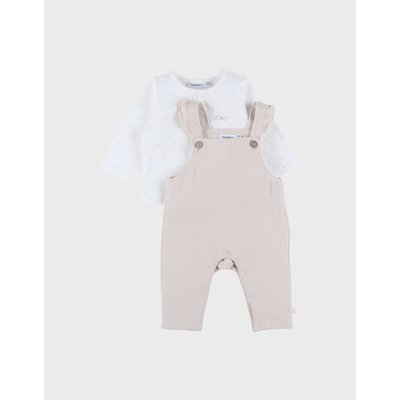 Ensemble salopette et t-shirt en jersey NOUKIE'S