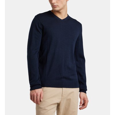 Pull Droit Terive Col V Laine Mérinos Responsable GALERIES LAFAYETTE