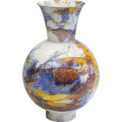 Vase Zumba bleu et rouge 39cm KARE DESIGN