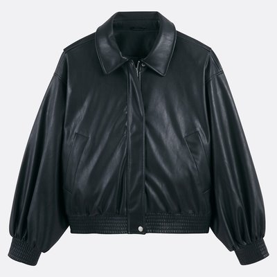Blouson court en simili, fermeture zippée, mi-saison LA REDOUTE COLLECTIONS