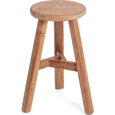 Tabouret de bar en teck recyclé, Kabuki RECOLLECTION