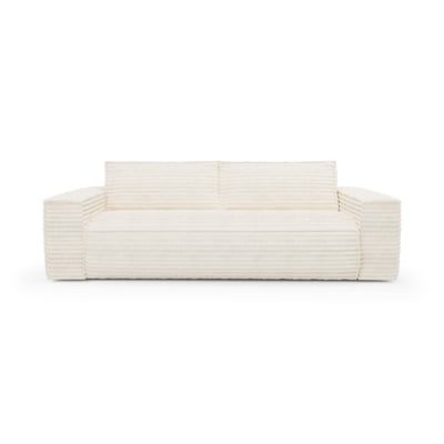 Canapé convertible express 160cm 3 places en velours côtelé JOAN SIA HOME