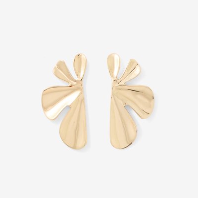 Boucles d'oreilles demi-fleur dorée BALABOOSTE