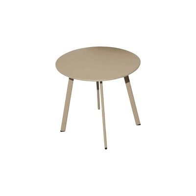 Table basse de jardin en acier Massai 40 cm Sable PROLOISIRS