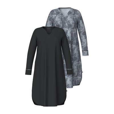 Lot de 2 T-shirts de nuit à col tunisien ULLA POPKEN