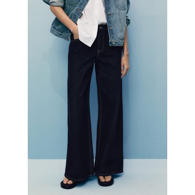 Jean wideleg taille basse rinse wash MANGO