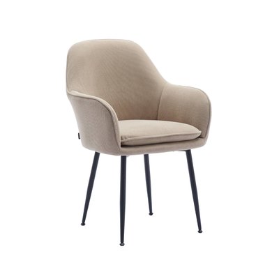 Fauteuil velours côtelé et pieds métal SHELLA SWEEEK