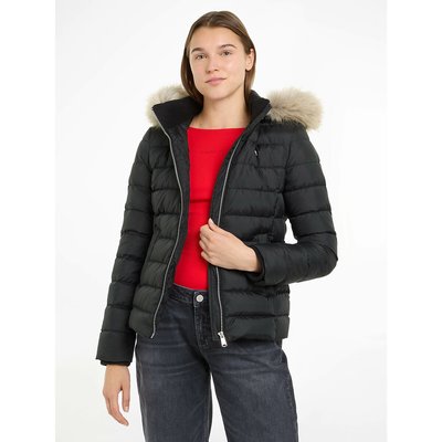 Doudoune femme noir courte avec capuche La Redoute