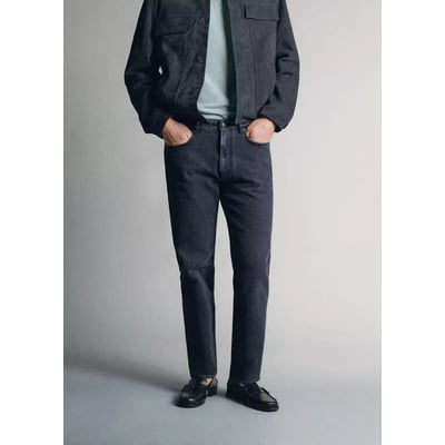 Jean en tissu Candiani, coupe regular, fabriqué en Italie MANGO MAN