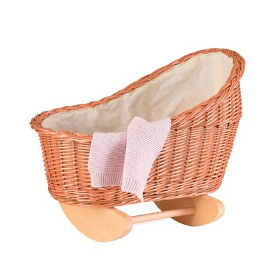 Berceau en osier avec couverture tricot EGMONT TOYS