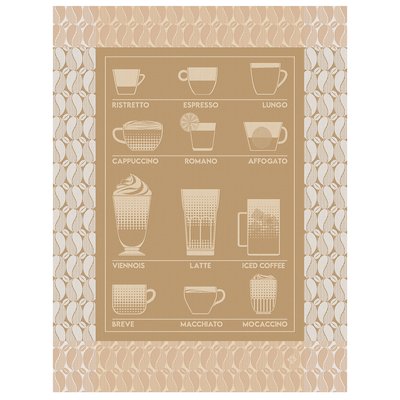 Torchon en Coton, BARISTA LE JACQUARD FRANCAIS