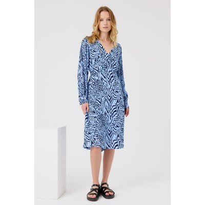 Robe midi à motifs animaliers avec coupe portefeuille ALICE ARTLOVE