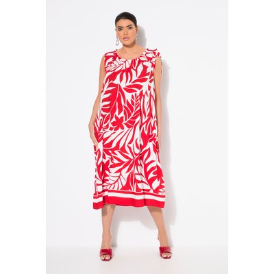 Robe midi sans manches, motif feuilles ULLA POPKEN