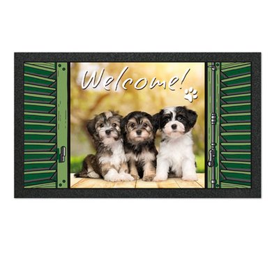 Tapis entree Welcome chien DOUCEUR D'INTÉRIEUR