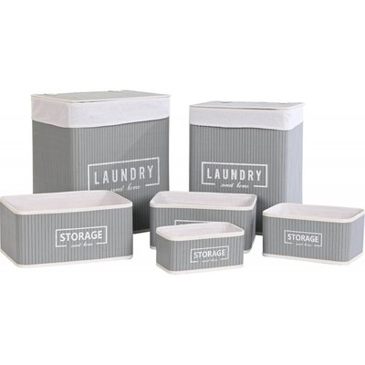 Panier en bambou, lot de 6, Basicos RECOLLECTION
