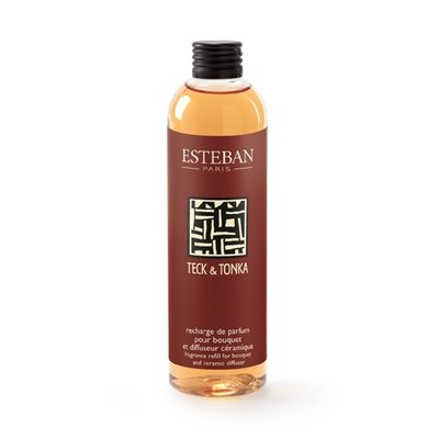 Parfum d'intérieur - Recharge pour bouquet parfumé teck et tonka 250 ml ESTEBAN
