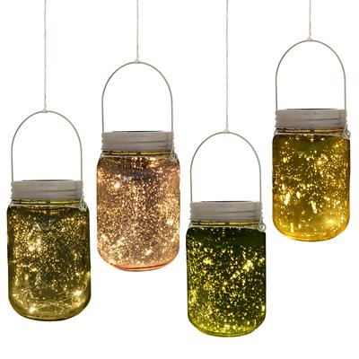 Lampes LED décoratives de jardin 4 couleurs OUTSUNNY