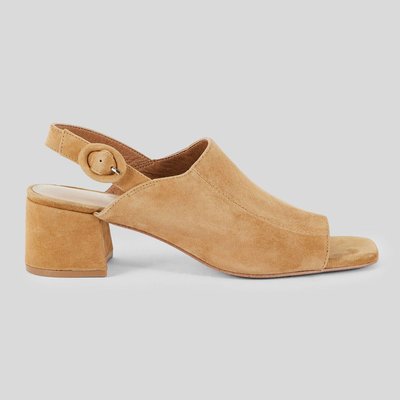 Mules à talons en cuir responsable MONOPRIX