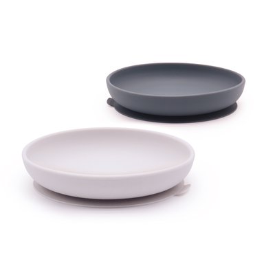 Set de 2 assiettes ventouse en silicone BAMBINO EKOBO