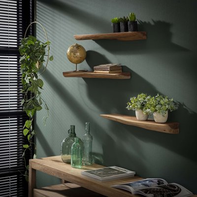 Etagère murale en bois massif (lot de 3) TRIBECA PIER IMPORT
