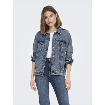Veste jean col rond femme 2025