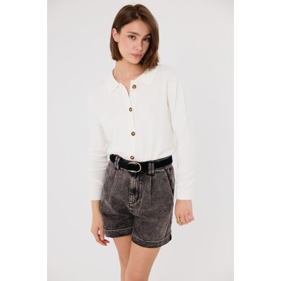 Cardigan basique à col chemise GINGER ARTLOVE