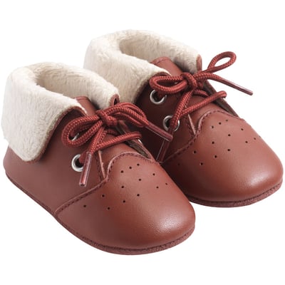 Chaussures bébé cuir souple fourrées Tichoo TICHOUPS