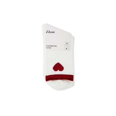 Chaussettes avec coton à motif coeur NADIA ETAM