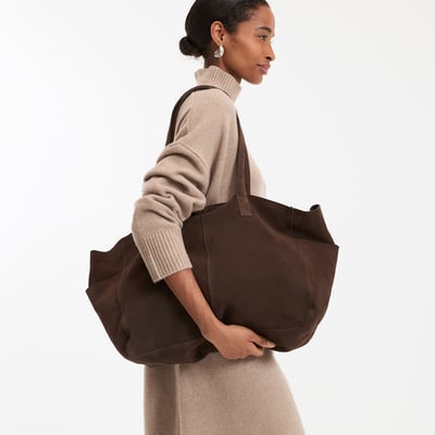Sac cabas en cuir suédé LA REDOUTE COLLECTIONS