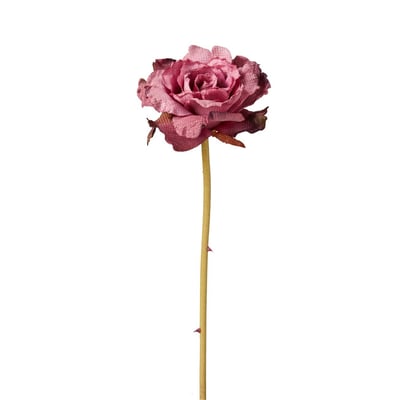 Tige de rose ouverte artificielle H55 LESLIE SIA