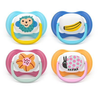 Lot de 2 sucettes Ultra Air 6-18 mois SCF080/28 PHILIPS AVENT
