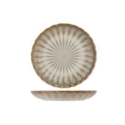 Lot de 4 assiettes à desserts en grès, ASTERA COSY&TRENDY