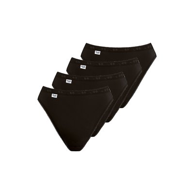 4er-Pack Slips mit hohem Beinausschnitt Basic + (3+1 gratis) SLOGGI